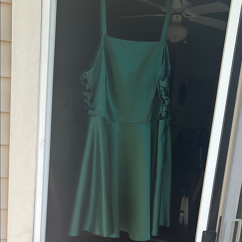 Cleo Green Sleeveless Sundress for Weddings